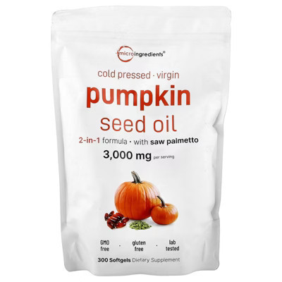 Micro Ingredients Pumpkin Seed Oil, 300 Softgels | Target