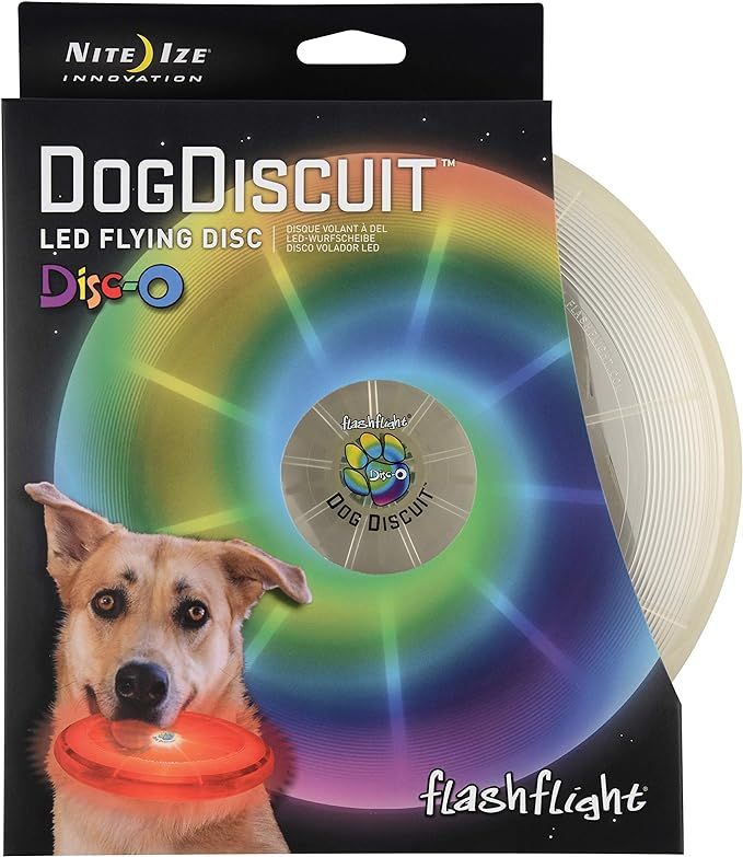 Nite Ize Flashflight LED Dog Discuit - Best Dog Flying Disc For All Hours of Play - With Long-Las... | Amazon (US)