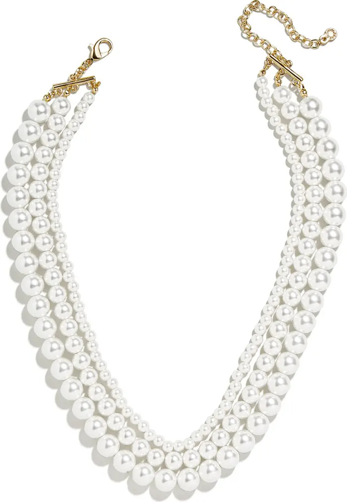 BaubleBar Danielle Imitation Pearl Layered Necklace | Nordstrom | Nordstrom