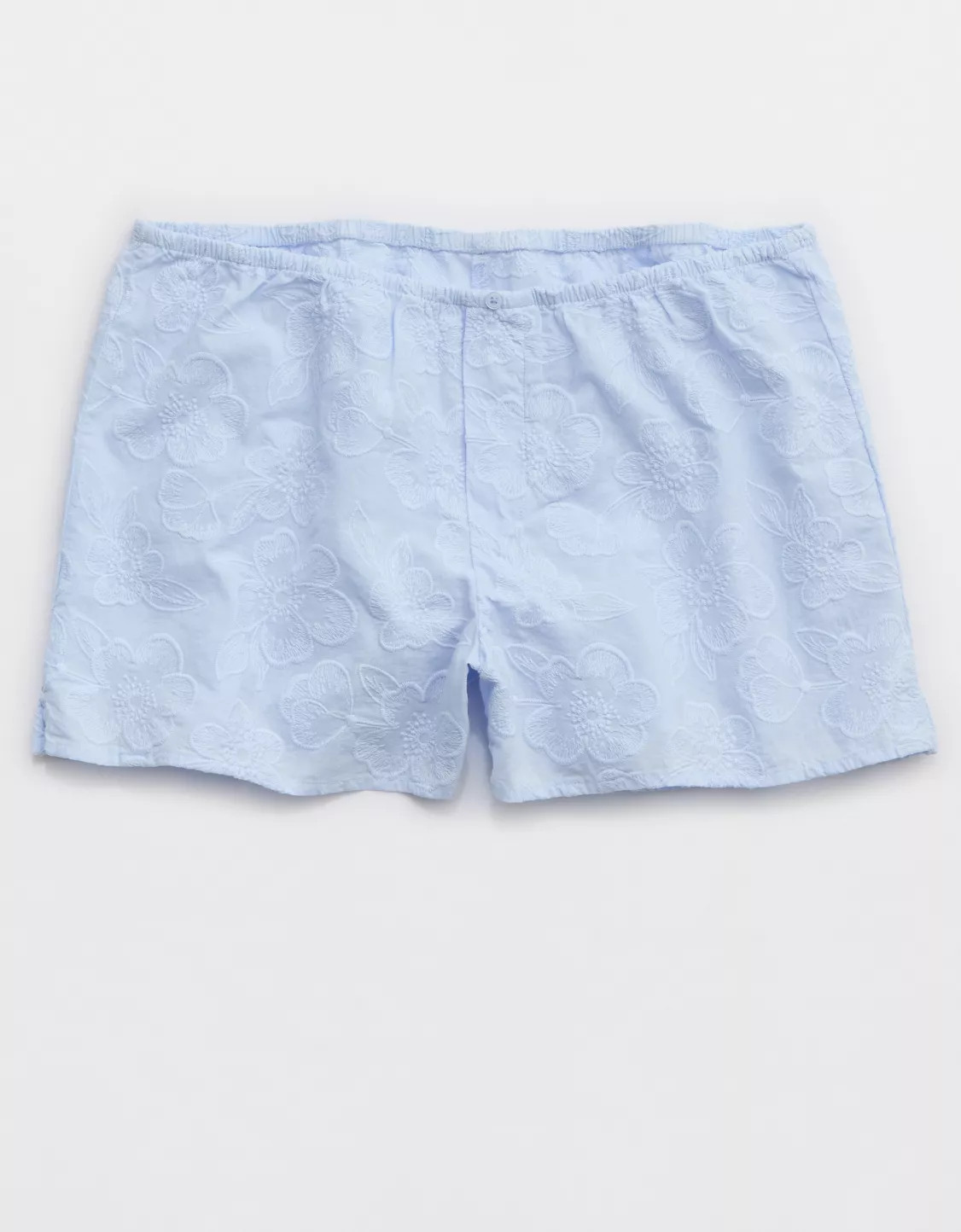 Aerie Off-Duty Embroidered Cotton Boxer | Aerie