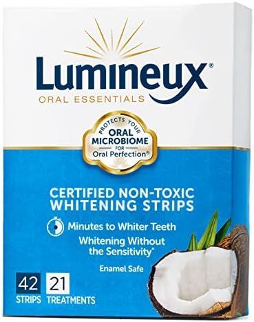 Lumineux Teeth Whitening Strips, 21 Treatments - Natural & Enamel Safe for Sensitive Teeth & Fres... | Amazon (US)