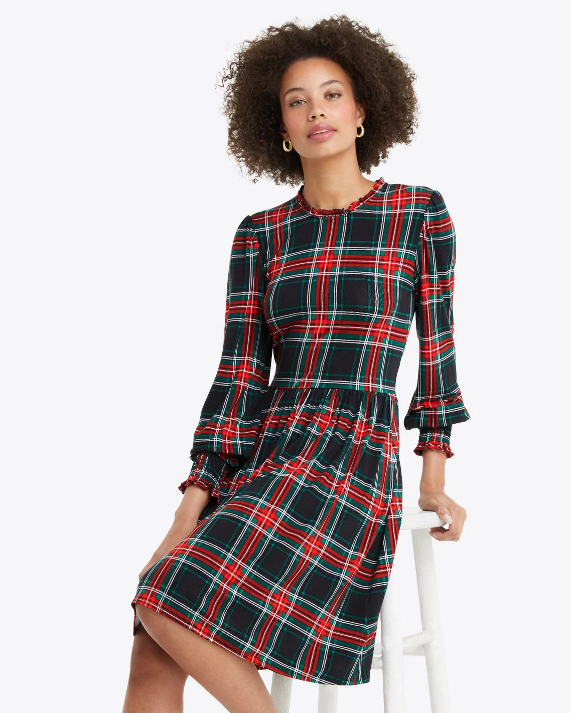 Kitty Dress in Georgia Plaid | Draper James (US)