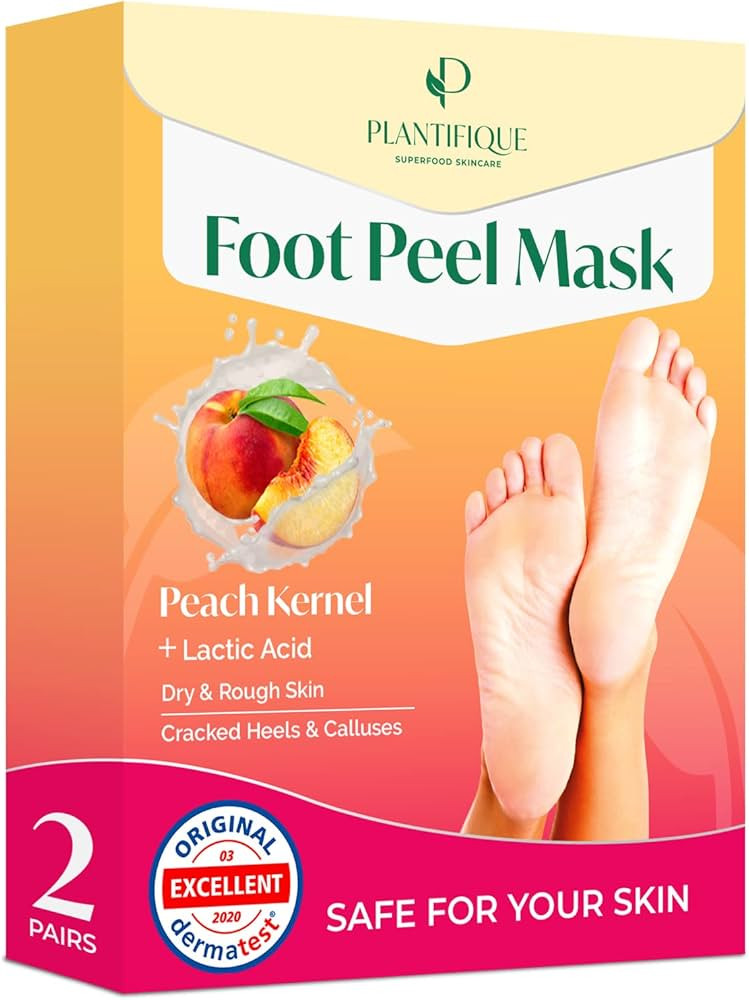 Masque Pied Peeling Pêche 2 PAIRES - Masque Pieds très Secs et Abîmés - Gommage Pieds Callus ... | Amazon (FR)
