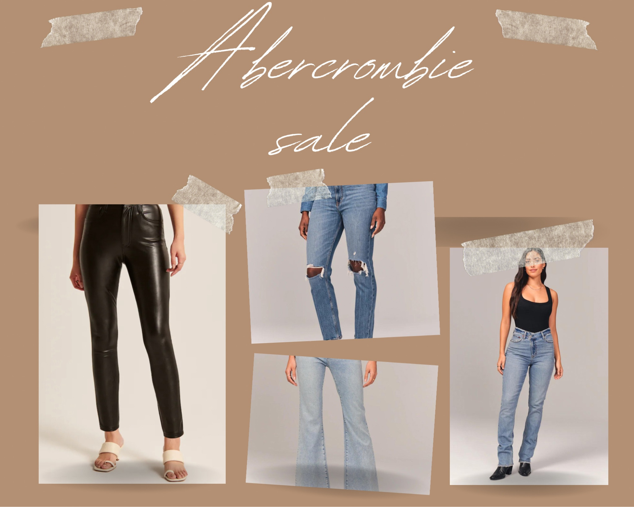 Abercrombie sale! #veganleather #90’sjeans #highrise #flarejeans #abercrombie

#LTKfit #LTKFind #LTKSeasonal
