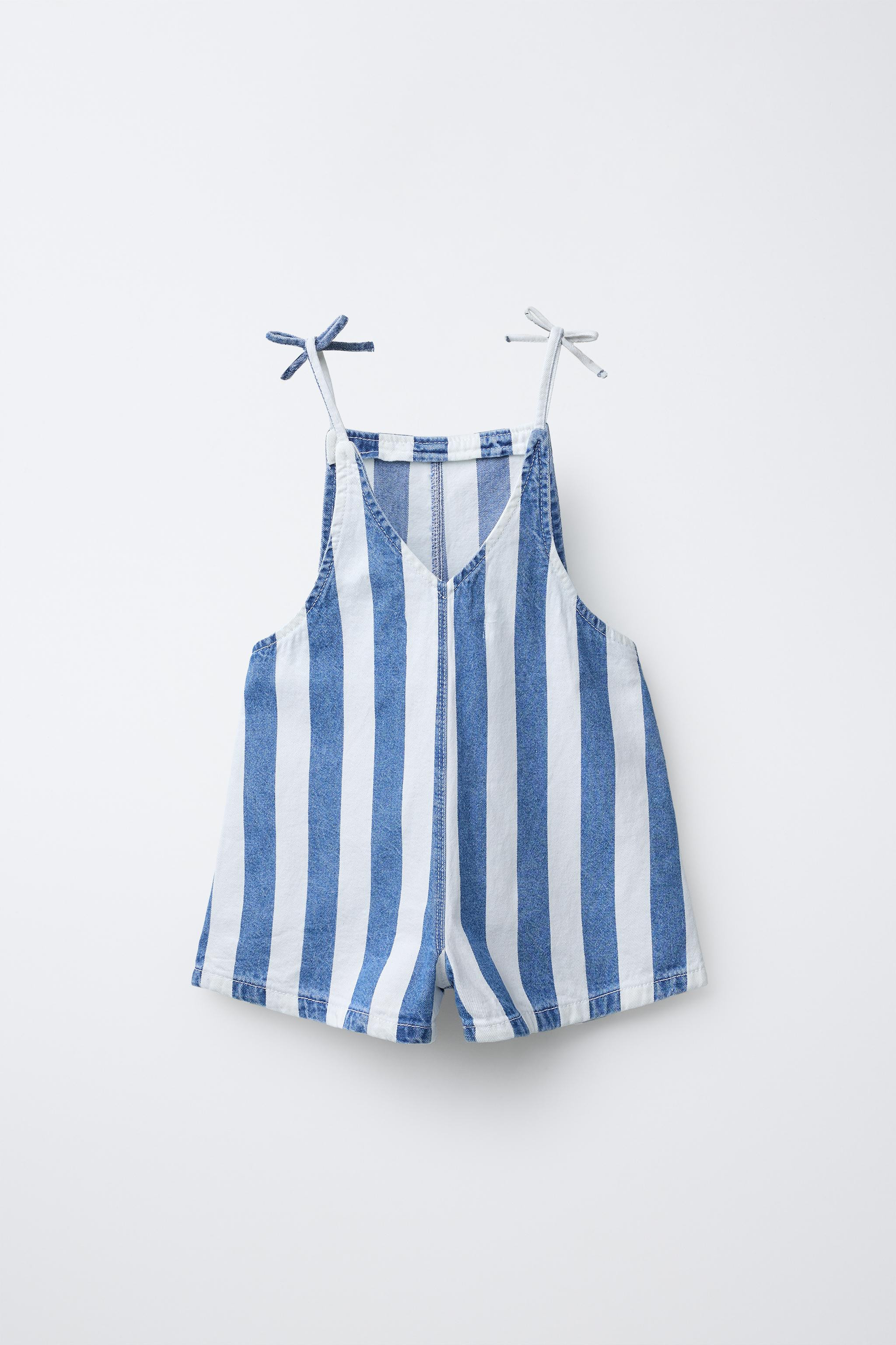 SHORT WAVY STRIPED JUMPSUIT | Zara US