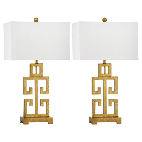 Zeus Table Lamp Set - Gold | Desk Lamp, Bedside Lamp | One Kings Lane