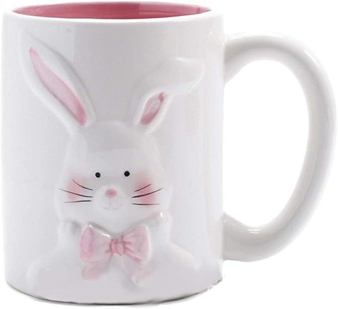ZaH Easter Bunny Coffee Mug Easter Decoration Gift for Kids Boys Girls - Ceramic Mug Cup 12oz (Ra... | Amazon (US)