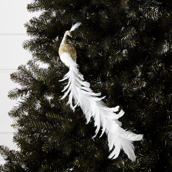 Feathered Peacock Clip | Z Gallerie