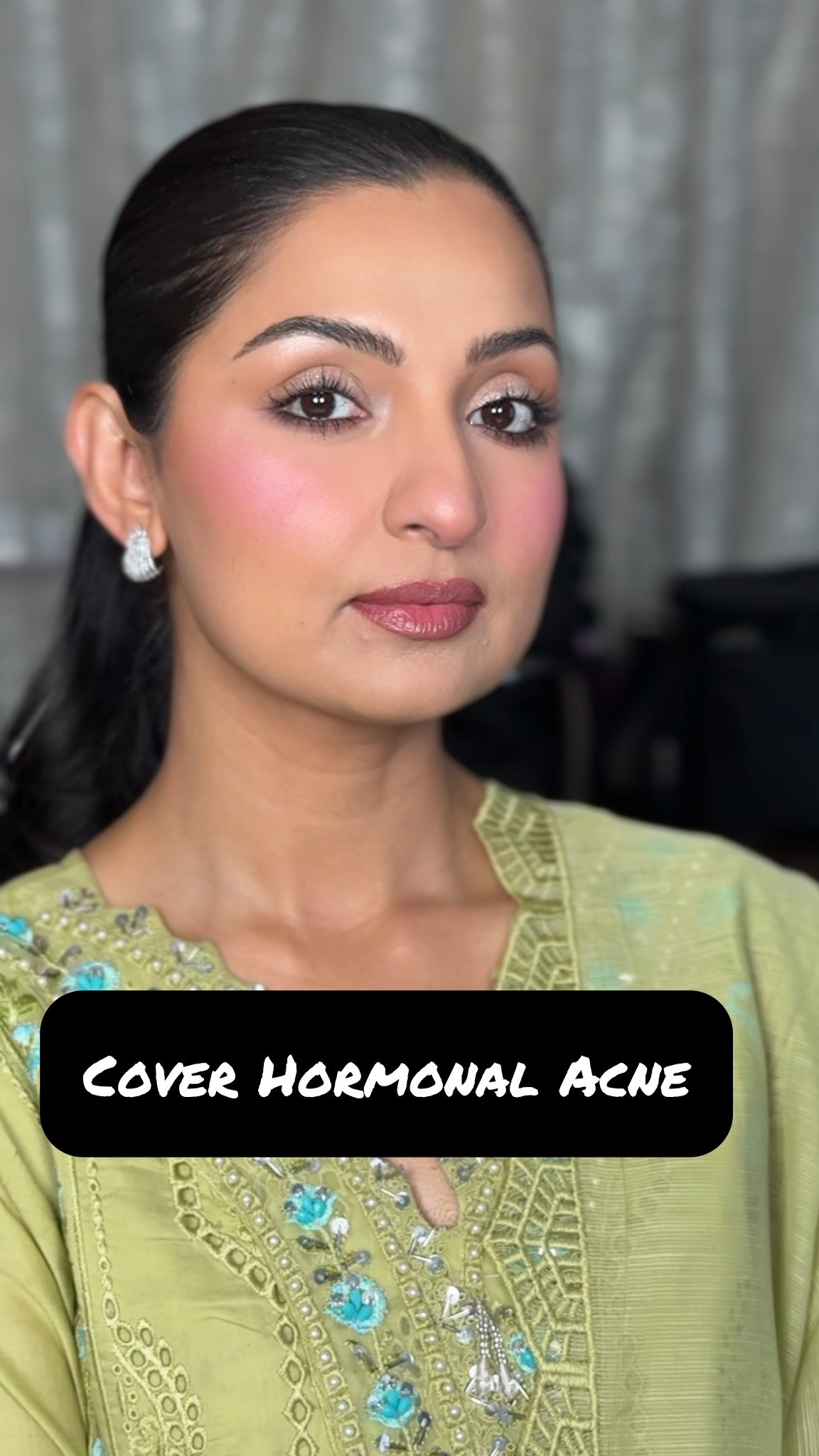 Products used to cover discoloration and hormonal acne