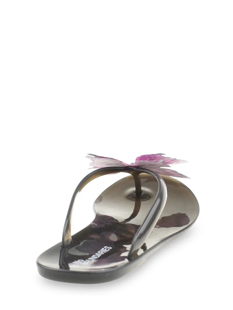 No Boundaries Butterly Applique Jelly Sandal | Walmart (US)