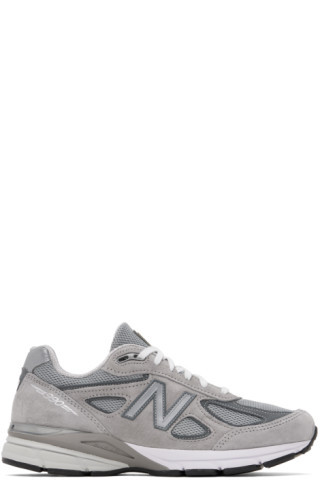 Gray Made in USA 990v4 Core Sneakers | SSENSE