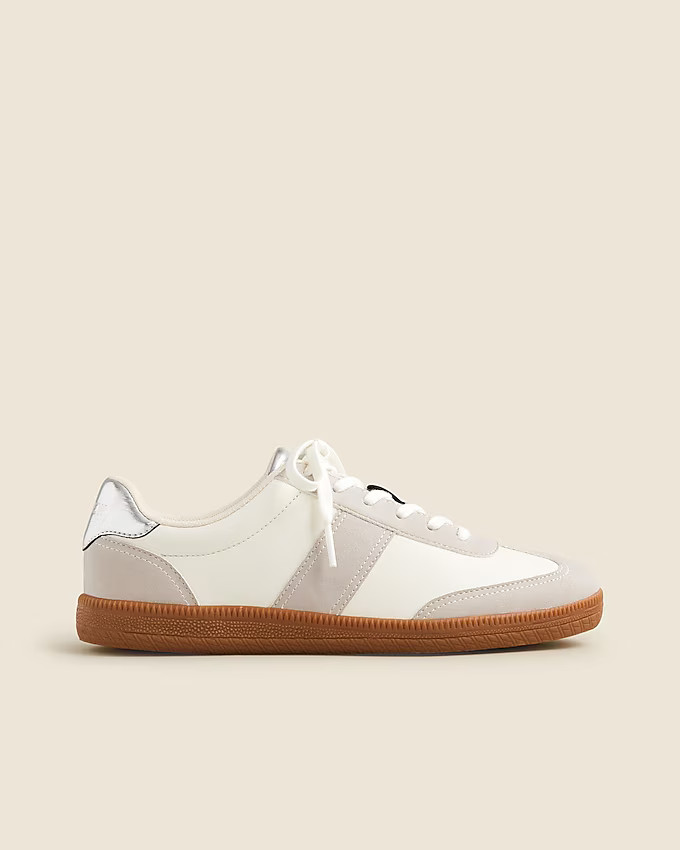 J.Crew field sneakers in metallic | J. Crew US