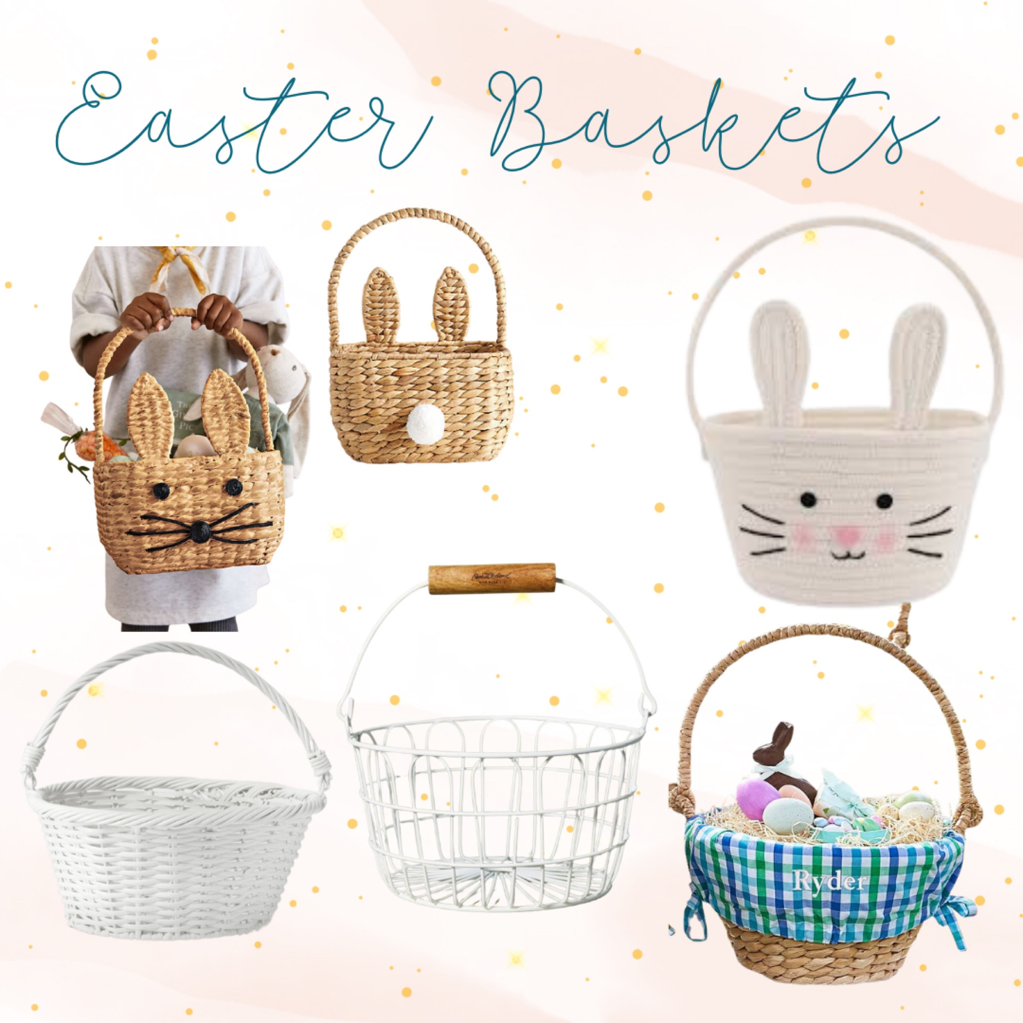 Easter basket round up! Are you updating your kids’ basket or buying for a baby for the first time? Here’s some cute options at different price points! 🥹

#LTKfamily #LTKbaby #LTKkids