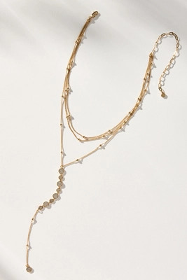 Ettika Bali Dreams Crystal Layered Lariat Necklace | Anthropologie (US)