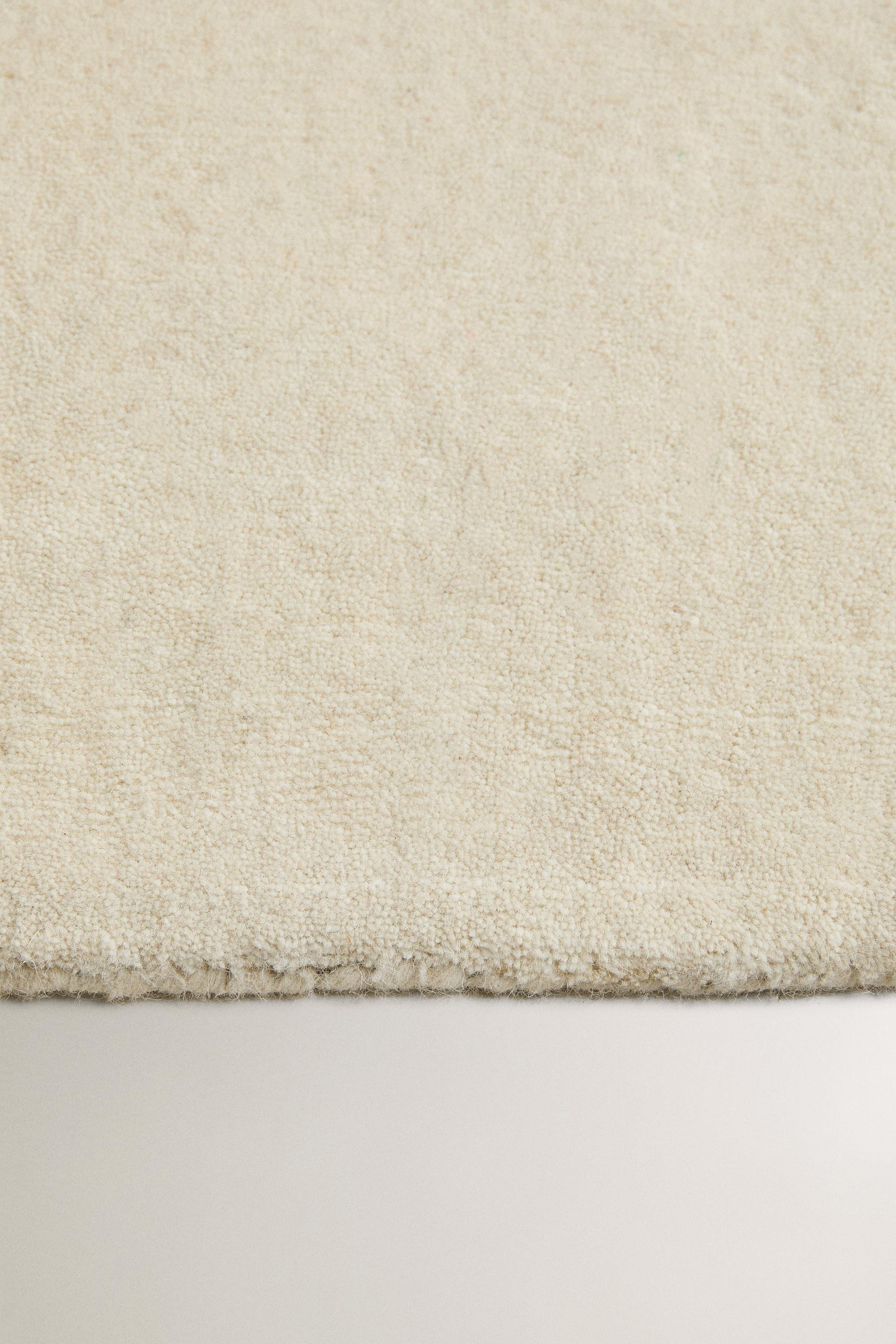 SOLID WOOL RUG | Zara UK