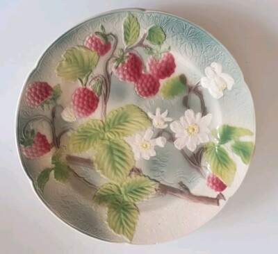 Vintage French St.Clements Majolica Raspberry Plate | eBay US