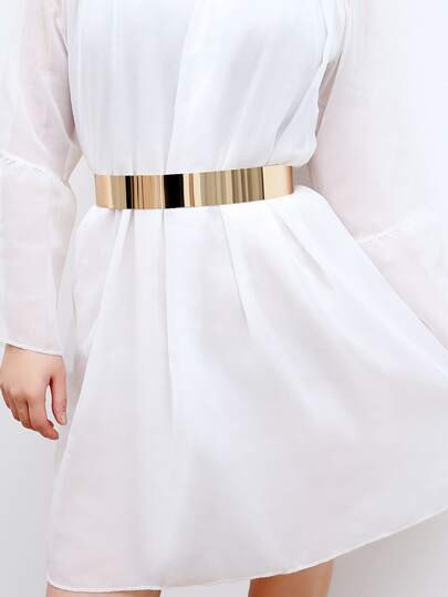 EMERY ROSE Chain Detail Metal Belt | SHEIN