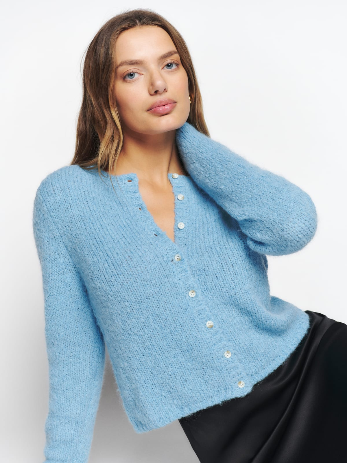 Clara Crew Cardigan | Reformation (Global)