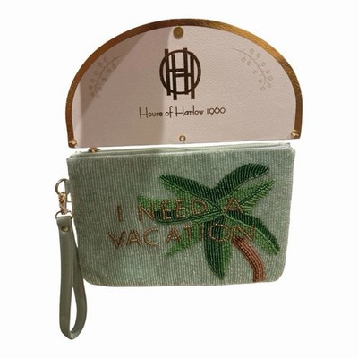 House of Harlow 1960 Women\u2019s Beaded Wristlet Travel Pouch  Zip Closure | eBay | eBay US