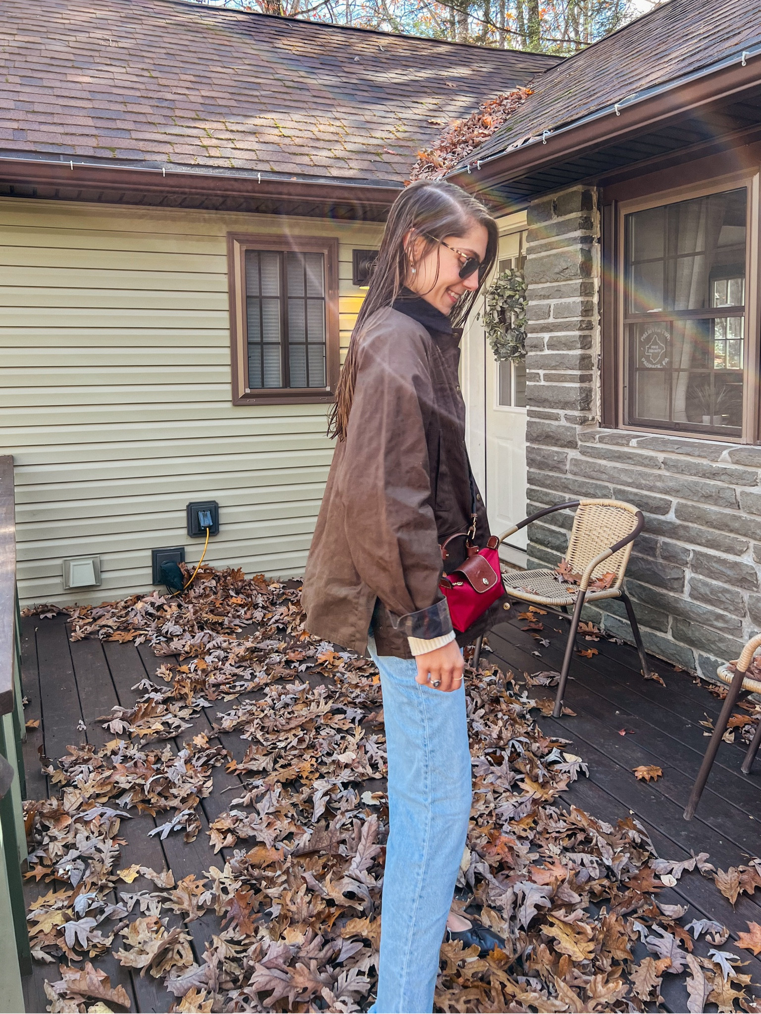 Barn jacket, mango, fall outfit, fall fashion, longchamp mini, ballet flats

#LTKFindsUnder100 #LTKItBag #LTKStyleTip
