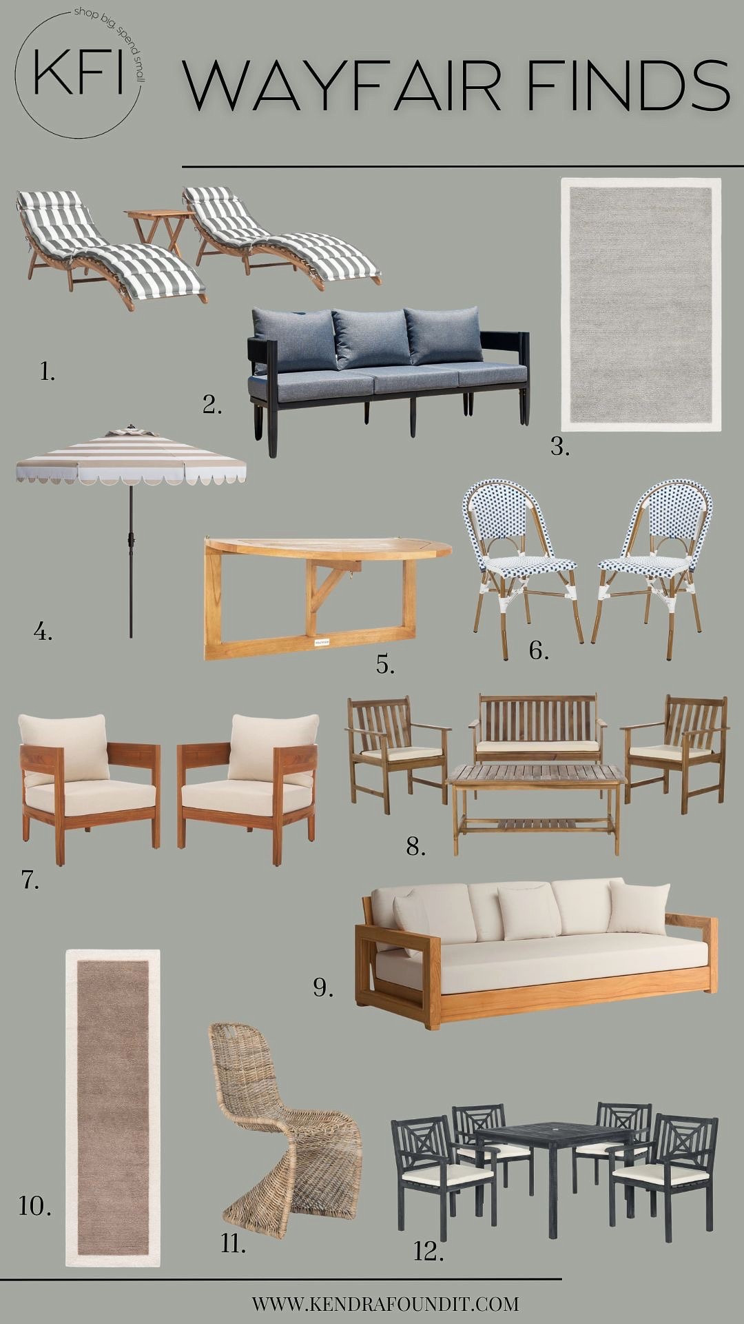 Way Day is on now and these are the pieces I’d grab while everything is on sale 👀 I rounded up 12 of my favorite Wayfair finds that are actually worth it — think neutral, highly rated, and pieces that feel elevated but still livable. There are so many good outdoor options right now (the loungers, that wood sofa, and the dining set are so good), plus a couple neutral rugs I already have and love. If you’ve been waiting to update your patio or swap in a better neutral rug, this is the time — Way Day is happening now until April 27, which means up to 80% off + free shipping, and the best pieces always go fast. Linked everything here.

#wayfair #wayfairpartner #WayDay #ad @Wayfair 

#LTKHome #LTKSeasonal #LTKSaleAlert