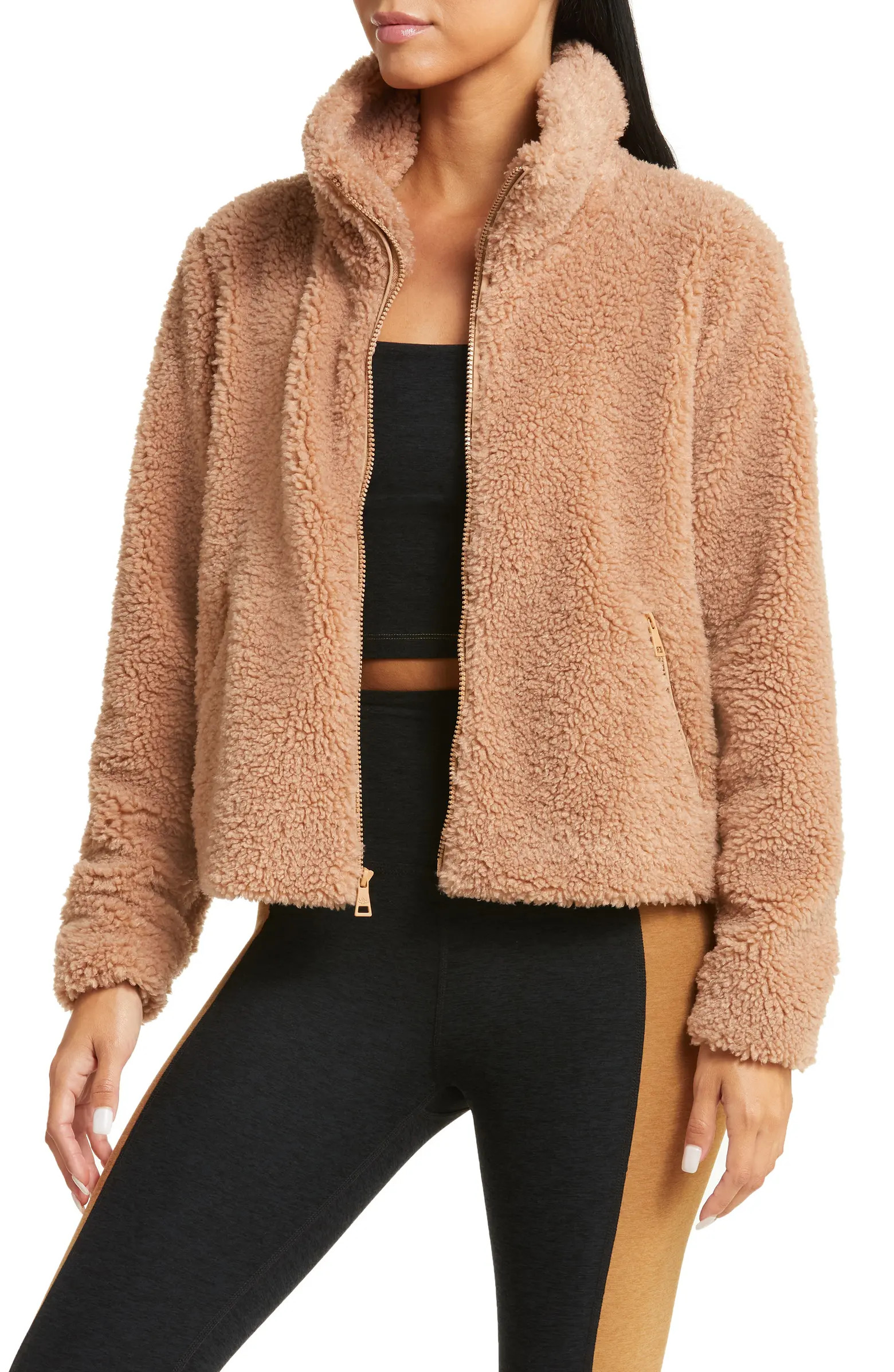 Beyond Yoga Faux Fur Zip Jacket | Nordstromrack | Nordstrom Rack