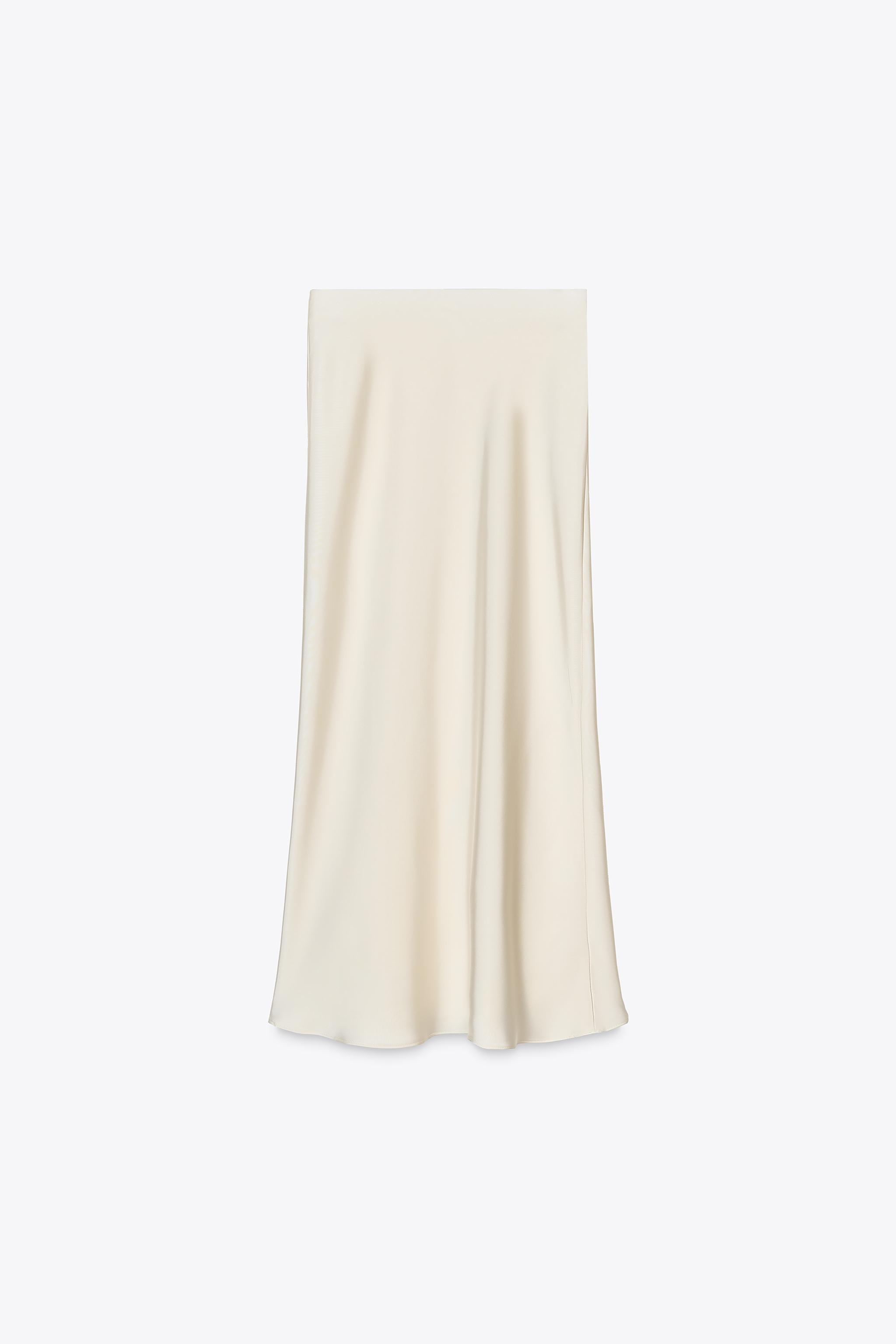 SATIN MIDI SKIRT | Zara UK