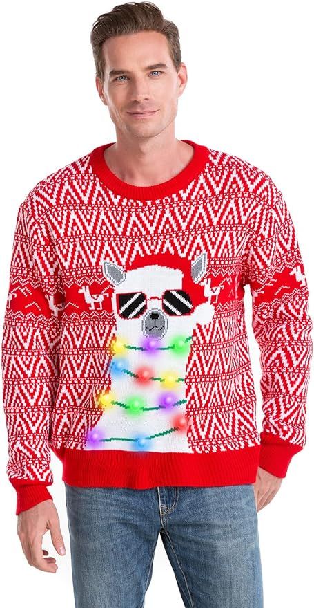 HSCTEK Light Up Men Christmas Sweater | Amazon (US)