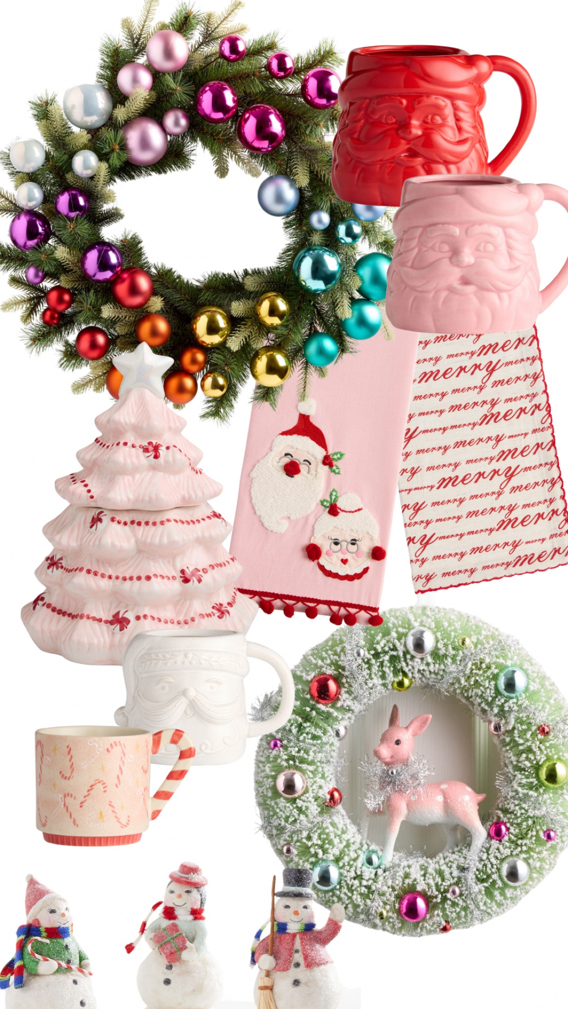 affordable colorful vintage christmas decor 💕🎄 

#LTKSeasonal #LTKHoliday #LTKSaleAlert