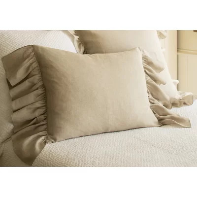 Verandah Linen Ruffled Sham | Wayfair North America