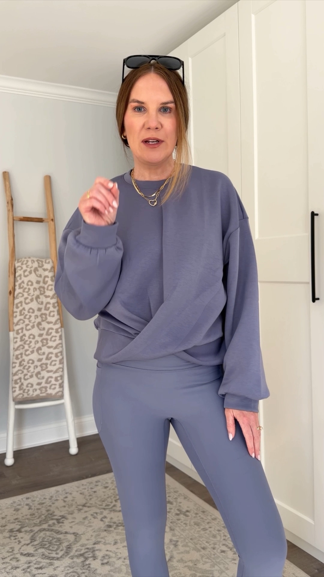 #GRWM in this amazing athleisure set from @oldnavy 💜💙 The details feel so elevated and the quality is 10/10! And I finally get the hype about these sneakers. They are crazy comfortable.
 
Athleisure style, comfy weekend outfit, mom outfit, style at any age, workout outfit, spring outfit idea, casual over 40 style, new balance sneakers



#LTKSaleAlert #LTKActive #LTKootd