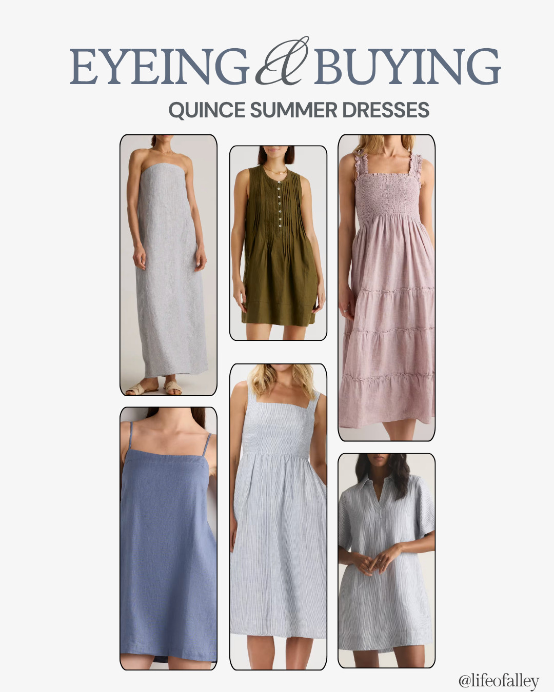 Some of my favorites from Quince for cute summer dresses, pefect for graduation parties, summer travel outfits or vacation!  

 #LTKSeasonal #LTKOver40 #LTKTravel