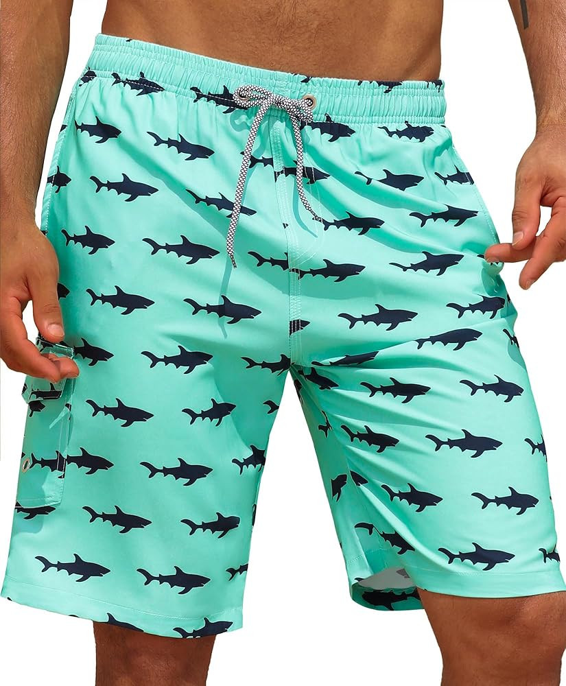 APTRO Men's Swim Trunks 9" Quick Dry Bathing Suit Big & Tall Beach Swimsuits | Amazon (US)