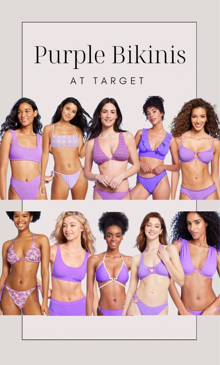 Purple bikinis at Target 💜

#LTKstyletip #LTKunder50 #LTKswim