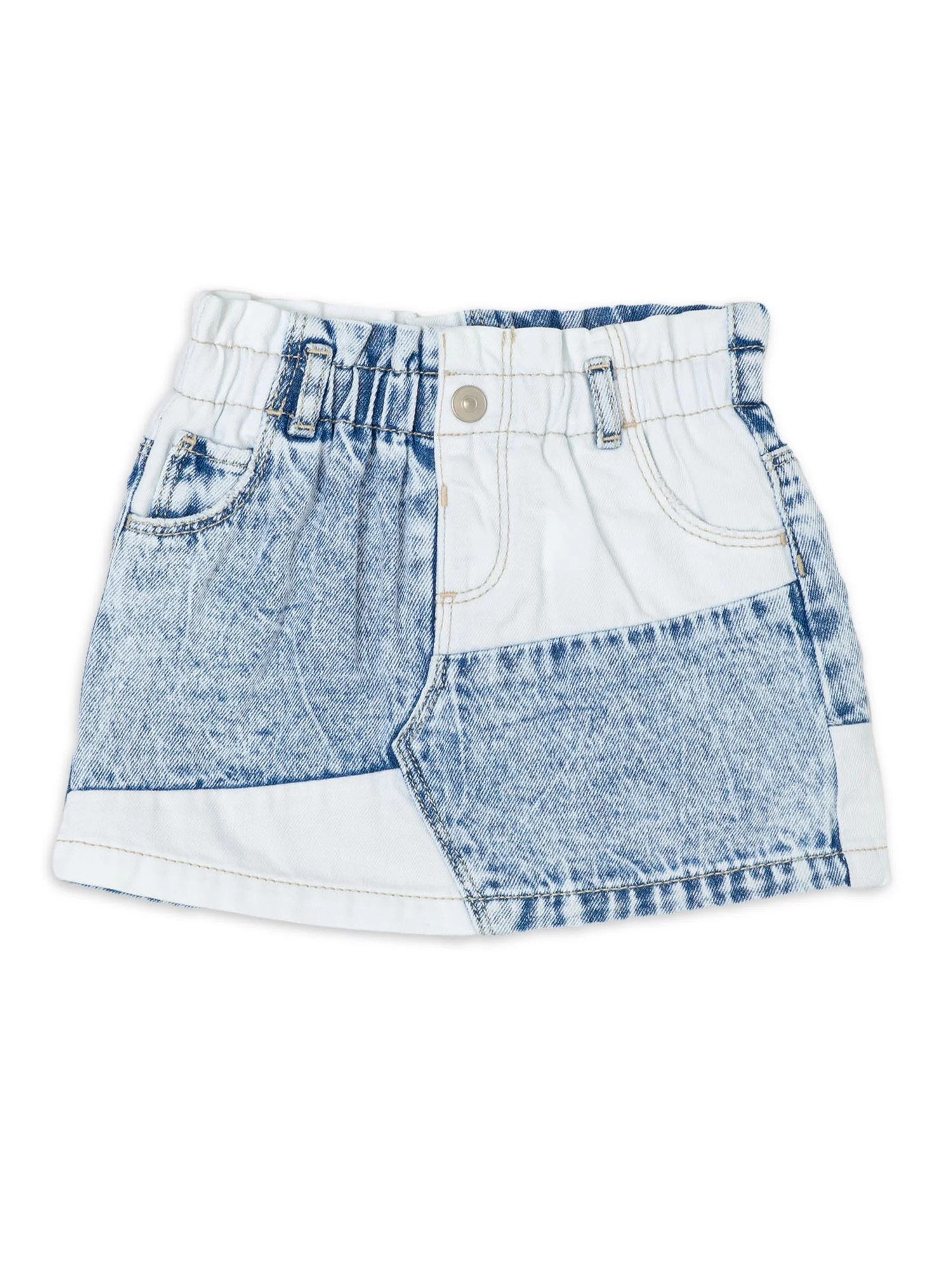 Wonder Nation Toddler Girls Denim Skort, Sizes 2 Toddler-18 Months | Walmart (US)