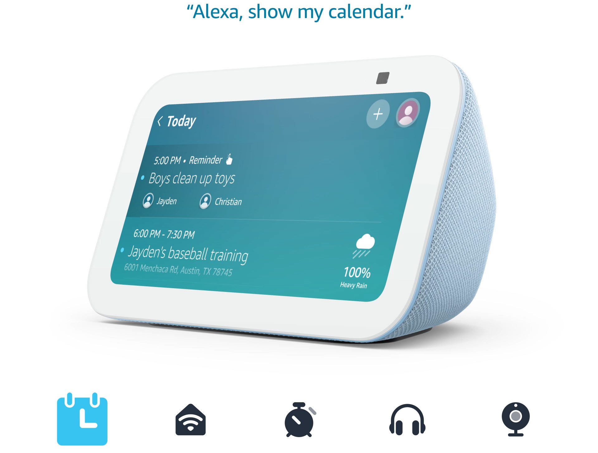 Amazon Echo Show 5 (newest model), Smart display with Alexa+ Early Access, 2x the bass and cleare... | Amazon (US)