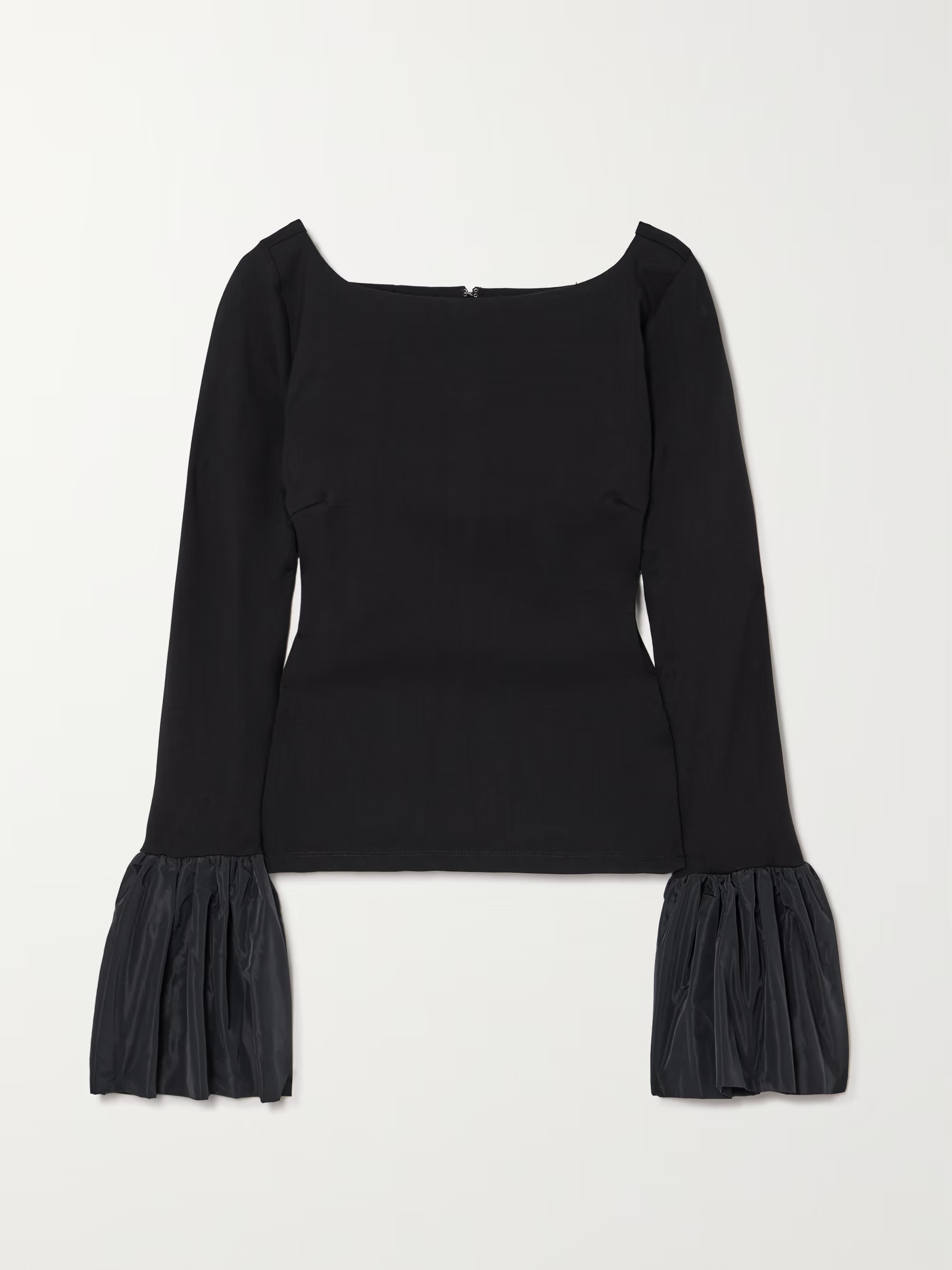 Paige taffeta-trimmed ponte top | NET-A-PORTER APAC