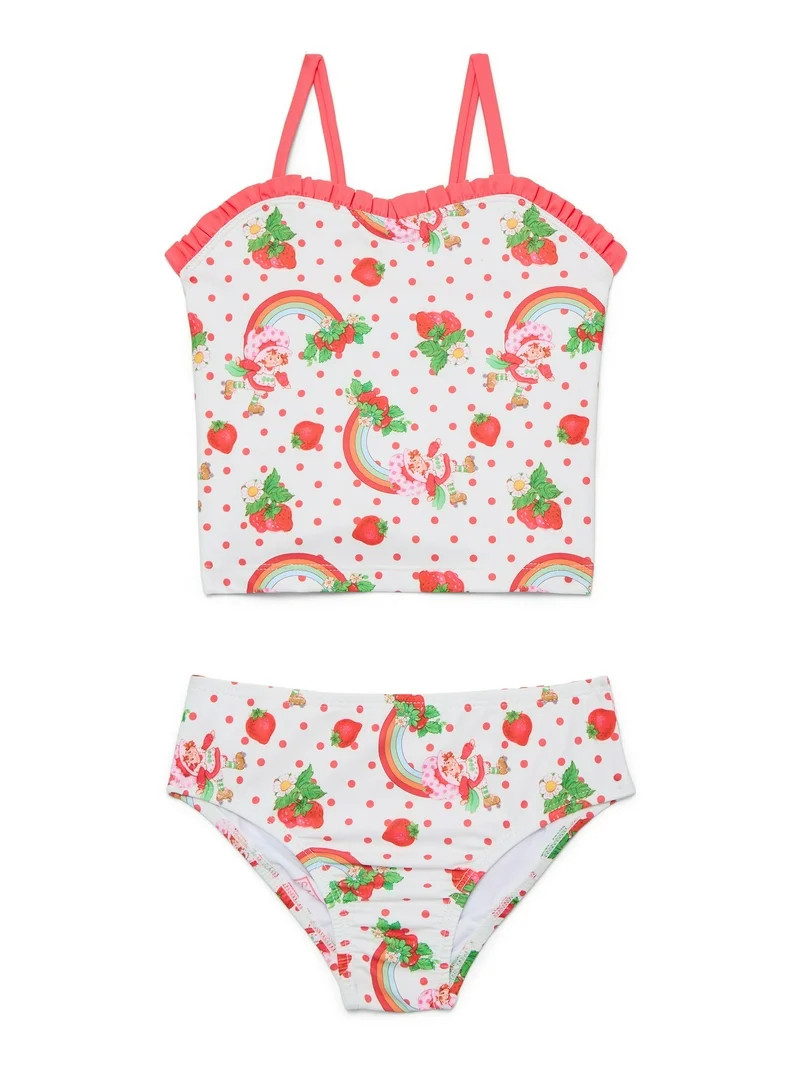 Character Toddler Girl Tankini Swimsuit Set, 2-Piece, Sizes 12M-5T | Walmart (US)