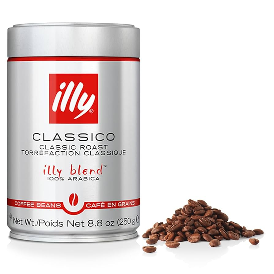 Illy Classico Whole Bean Coffee, Medium Roast, Classic Roast With Notes Of Caramel, Orange Blosso... | Amazon (US)