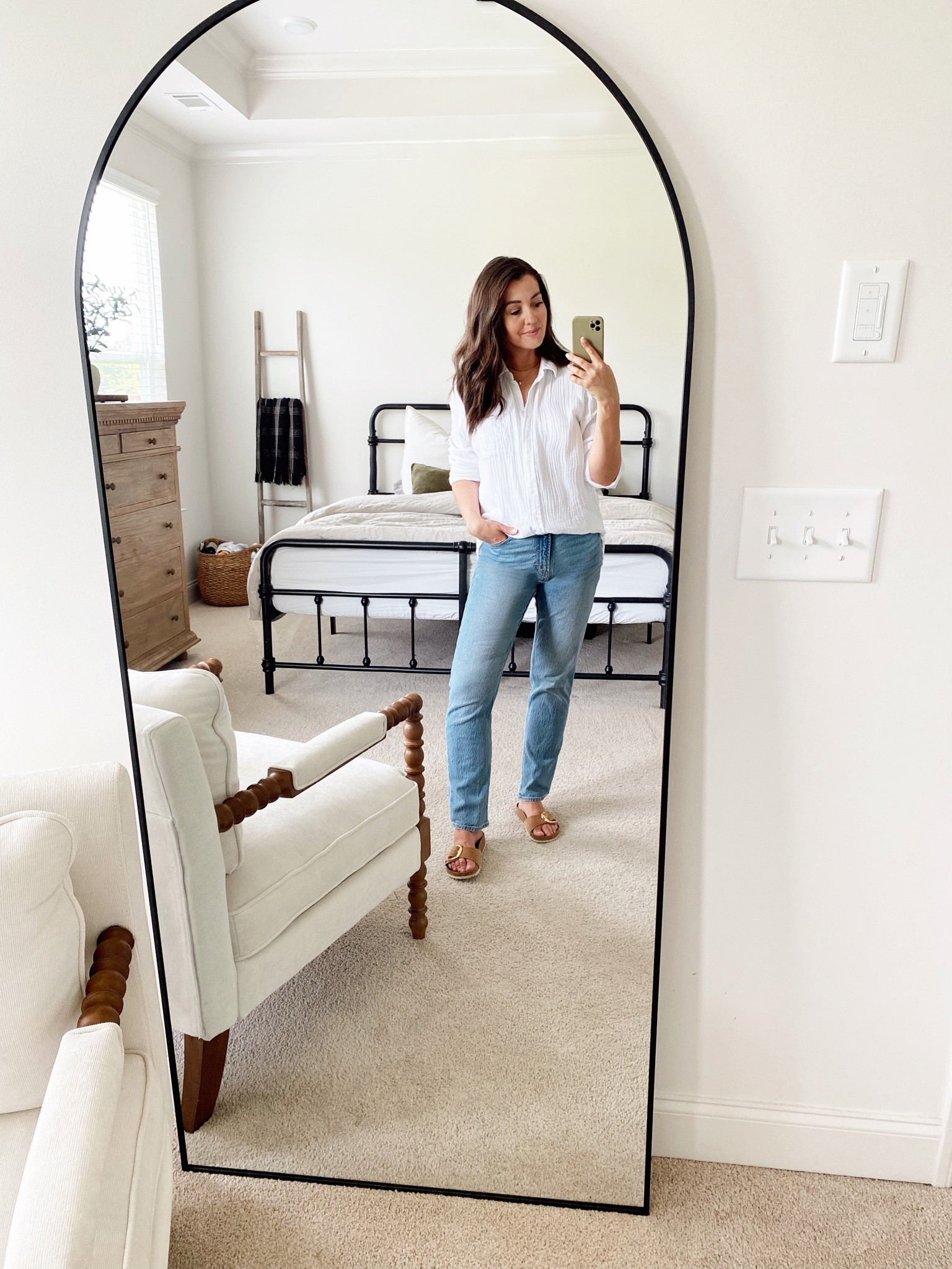 Give me a white button-down every day of the week. And this gauze one from J.Crew is perfect for summer.

#LTKOver40 #LTKootd