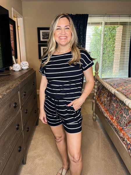 This romper is perfect for summer. Wearing it running around, lounging around & everything in between. Comes in lots of colors. Wearing S
.
.
Over 50, over 40, classic style, preppy style, style at any age, ageless style, striped shirt, summer outfit, summer wardrobe, summer capsule wardrobe, Chic style, summer & spring looks, backyard entertaining, poolside looks, resort wear, spring outfits 2024 trends women over 50, white pants, brunch outfit, summer outfits, summer outfit inspo, striped Tshirt, chino shorts, summer tees, summer shorts





#LTKbeauty #LTKFitness #LTKtravel #LTKSeasonal #LTKstyletip #LTKShoeCrush #LTKunder100 #LTKunder50 #LTKOver40
