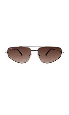 Otra Christie Sunglasses in Silver & Smokey Brown Fade from Revolve.com | Revolve Clothing (Global)