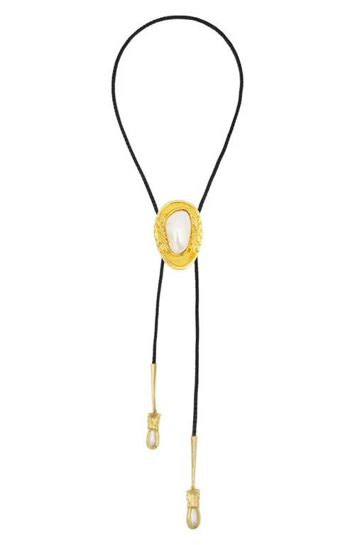 Petit Moments Dolly Bolo Tie Necklace in Gold at Nordstrom | Nordstrom
