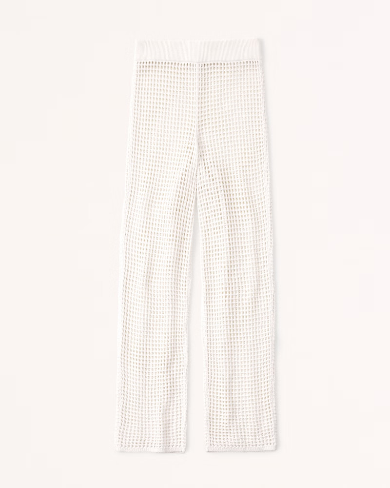 Abercrombie & Fitch Women's Crochet Coverup Pant in Cream - Size XXS | Abercrombie & Fitch (US)