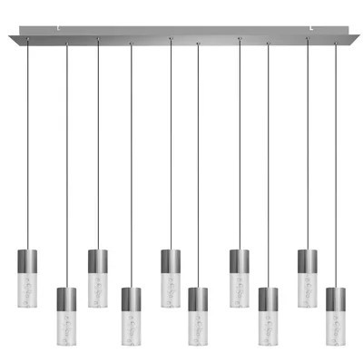 Andromedae 10-Light Cluster Cylinder LED Pendant with Crystal Accents | Wayfair North America