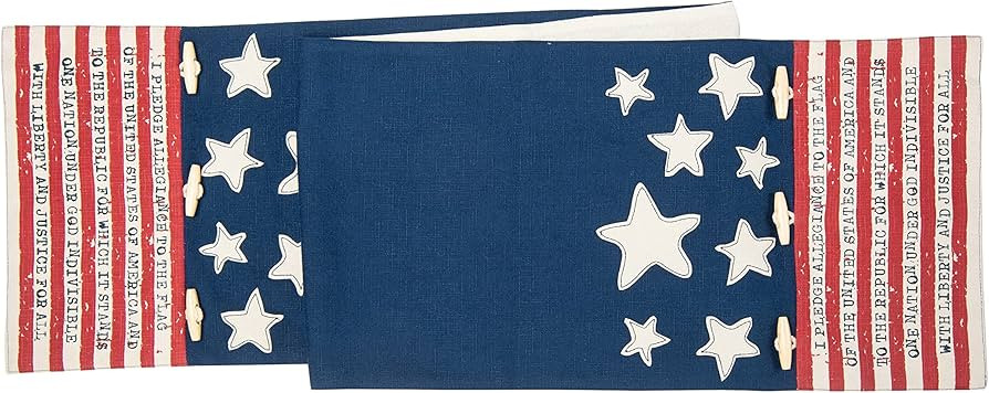 C&F Home Patriotic Flag Table Runner Dining Room Home Decor Decoration for Kitchen Dining Party F... | Amazon (US)