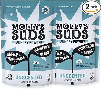 Molly's Suds Original Laundry Detergent Powder | Clean Laundry Detergent Powder for Sensitive Ski... | Amazon (US)