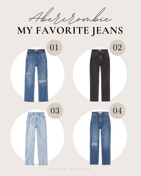 👖My go-to denim picks! When I comes to jeans, Abercrombie never fails me. Here are four pairs that I absolutely find myself wearing over and over this fall. 

#ankle #highrise #90s #stretch #straightjeans

#LTKU #LTKsalealert #LTKtravel