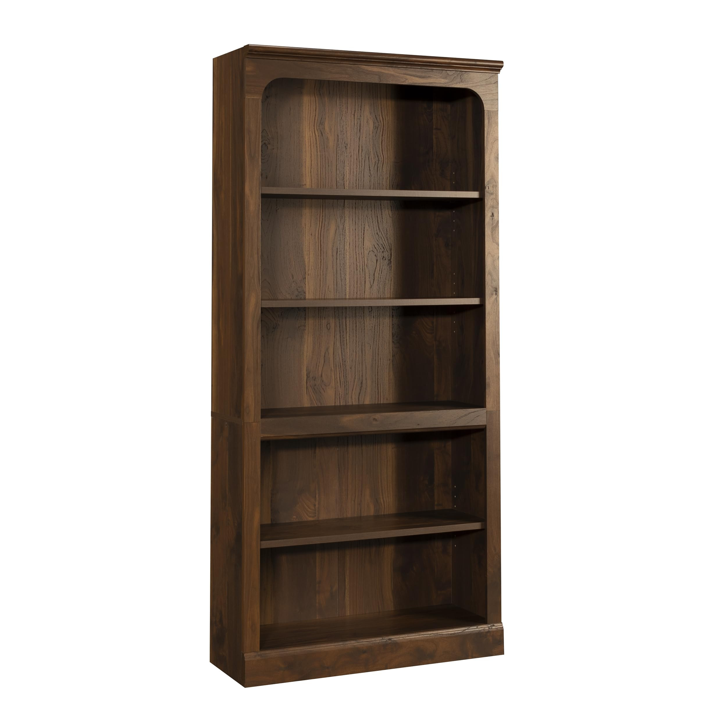 Sauder Select 5-Shelf Bookcase, in a Grand Walnut Finish | Amazon (US)