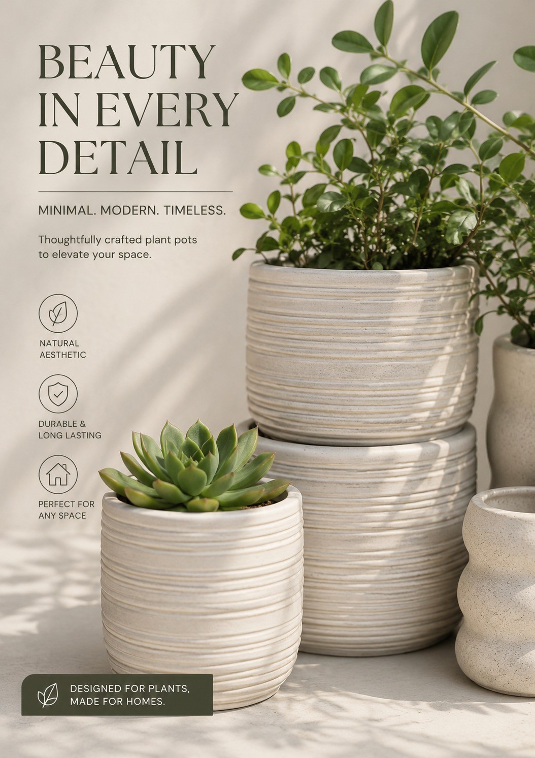 Simple, timeless, and effortlessly beautiful 🌿✨These neutral ceramic planters are the perfect way to bring warmth, texture, and a touch of nature into any space.

#LTKHome